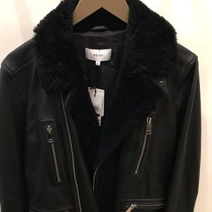 Reiss leather jacket